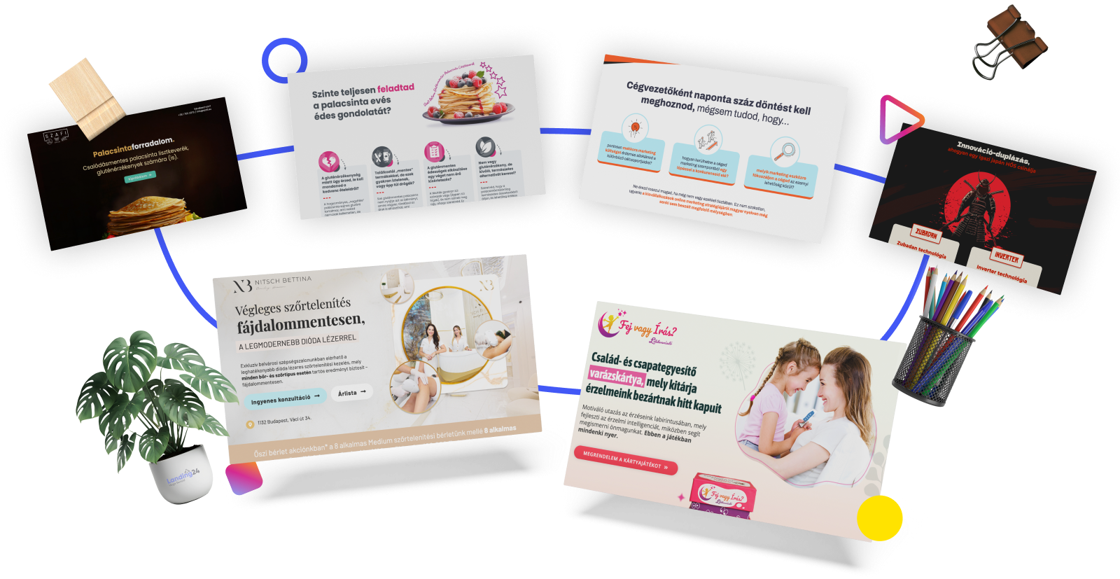 A Landing page egyetlen célja, hogy a látogató végrehajtson egy konkrét akciót