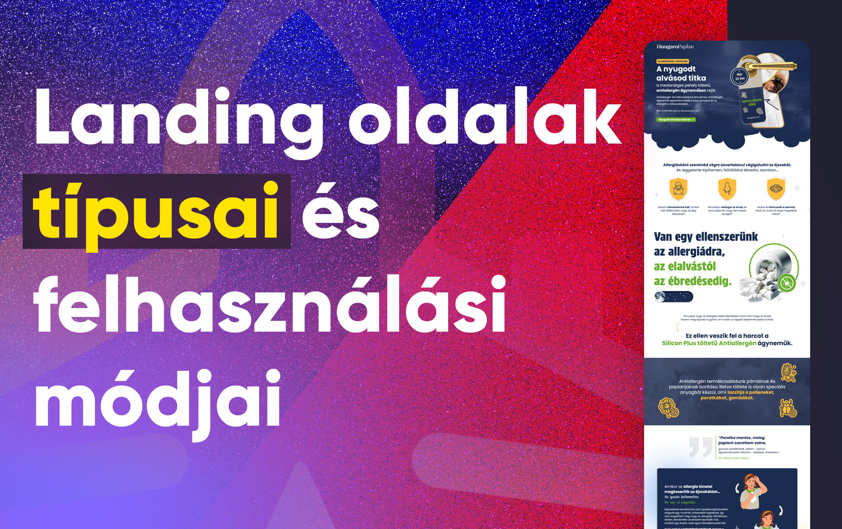 Landing oldalak típusai és felhasználási módjai