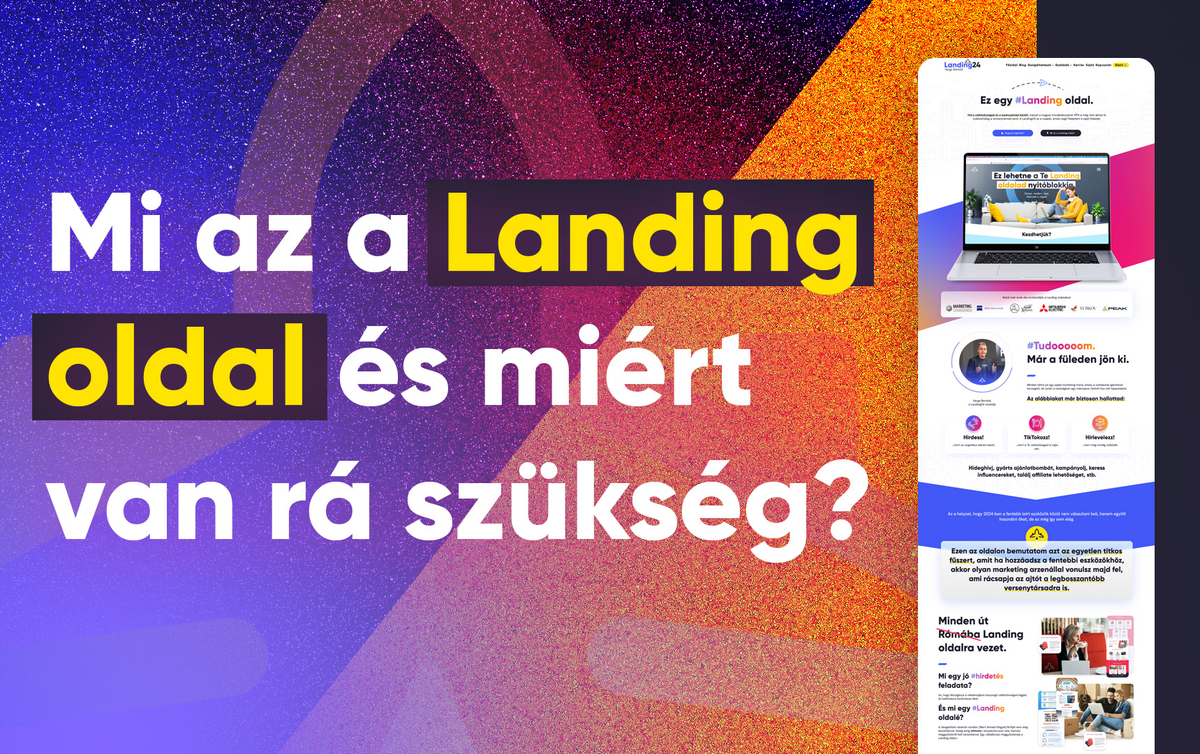 Mi az a Landing oldal és miért van rá szükség?