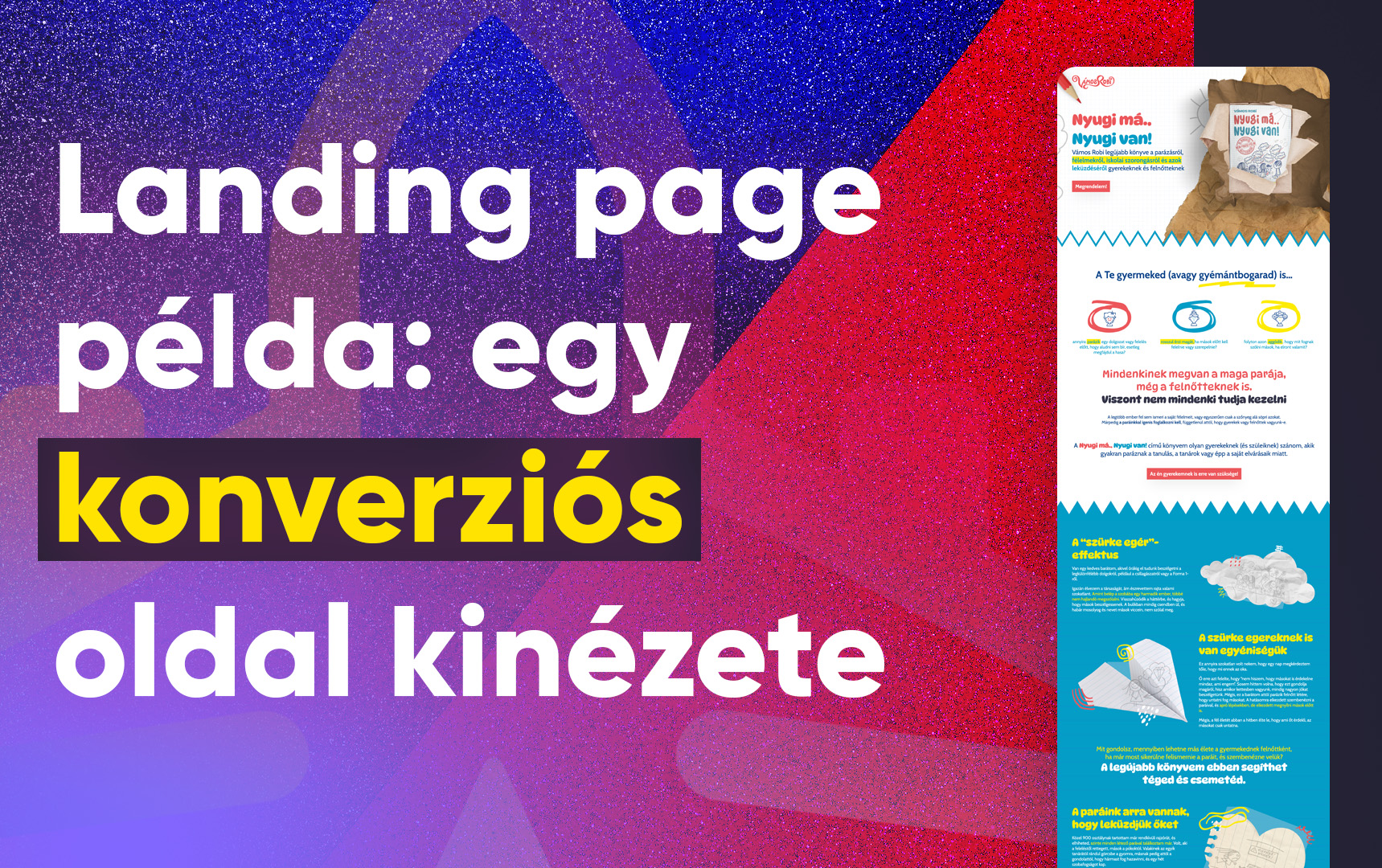 Landing page példa: egy konverziós oldal kinézete