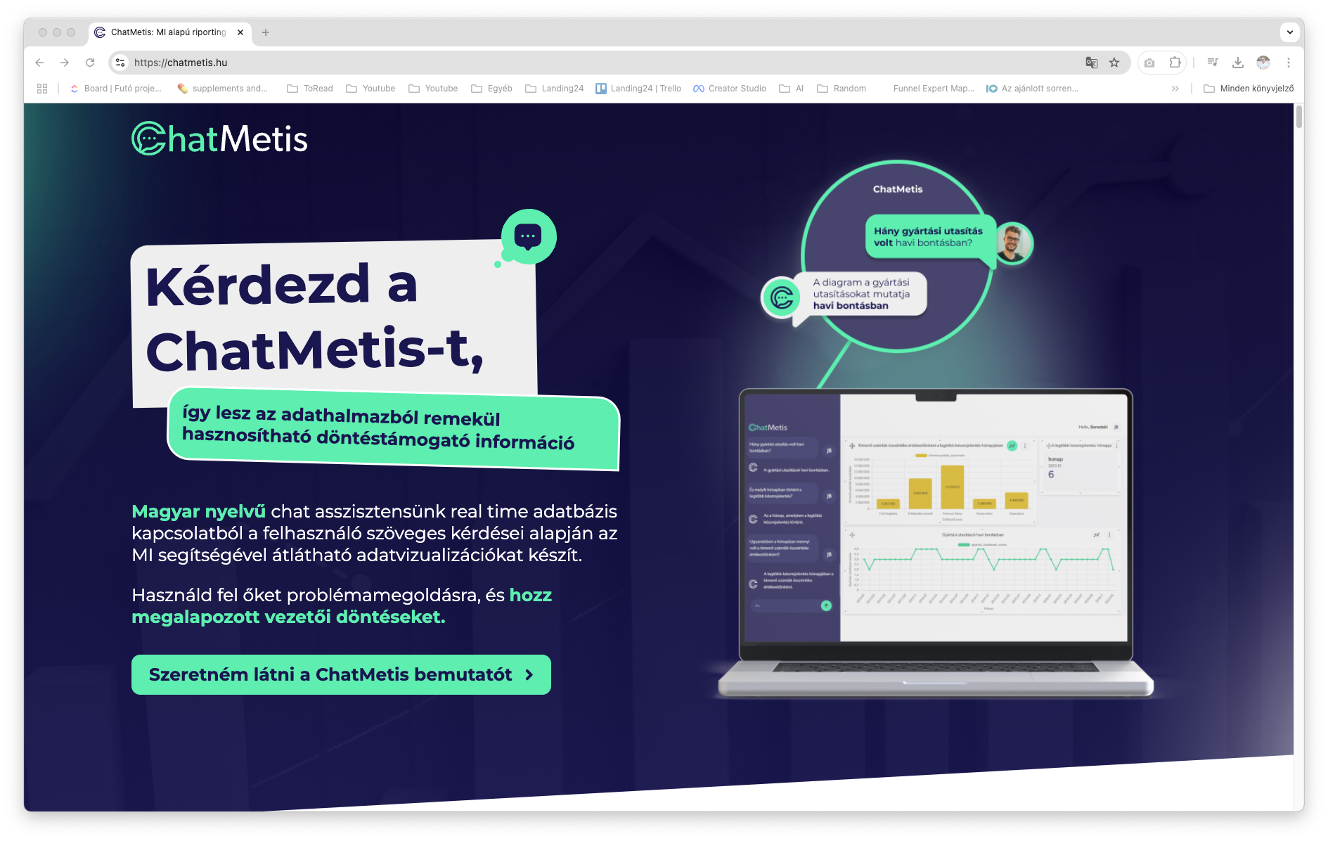 A good Landing page gombja egyértelmű cselekvésre késztet