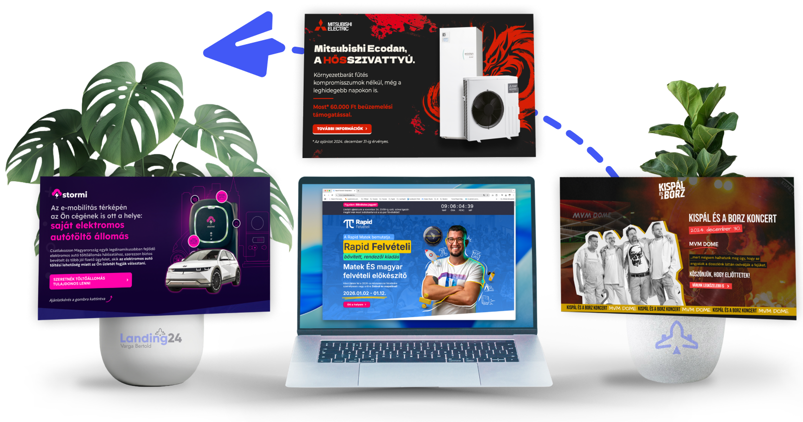 A Landing oldal arra való, hogy az érdeklődő valamit tegyen