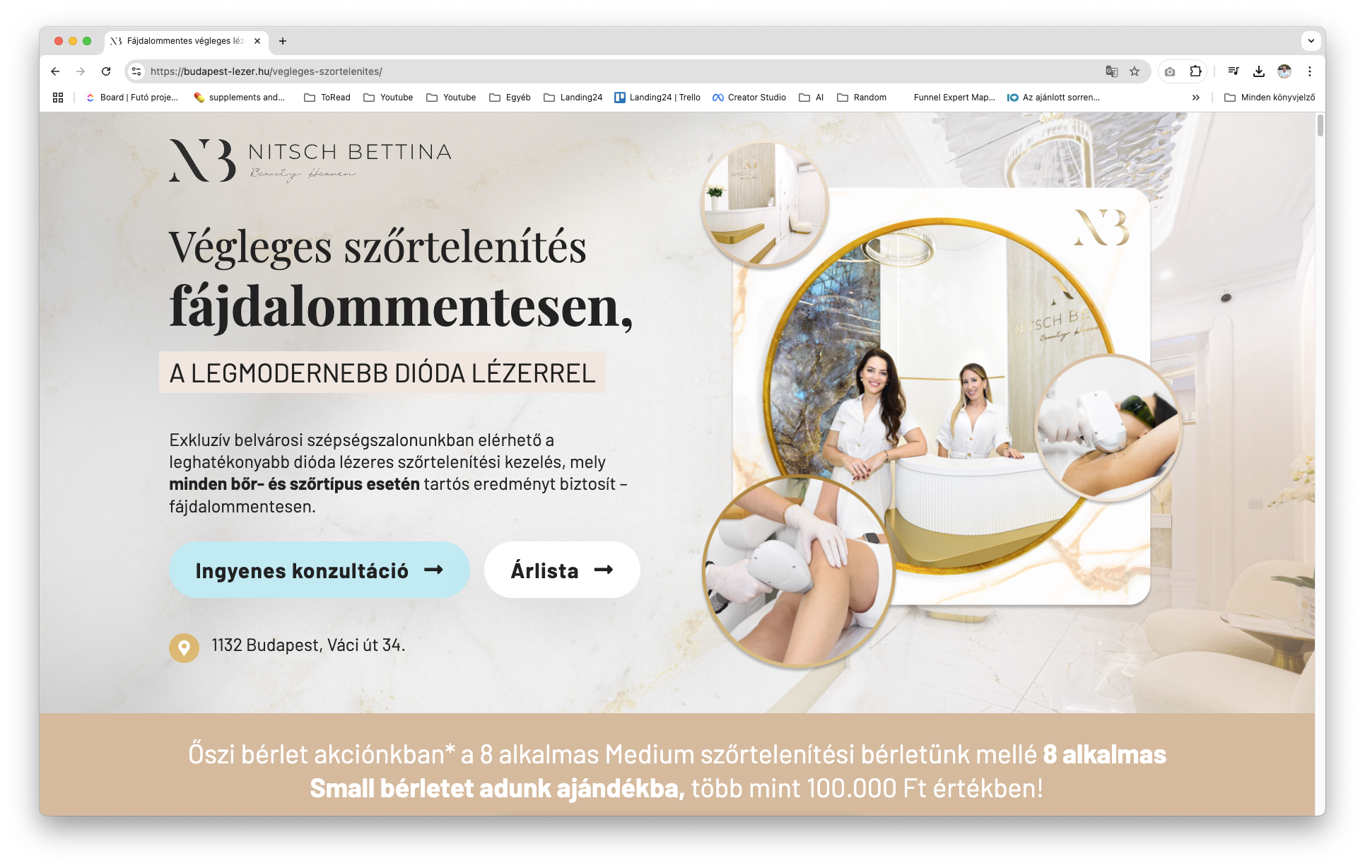 A Landing oldal azt akarja, hogy a látogató egy adott lépést tegyen