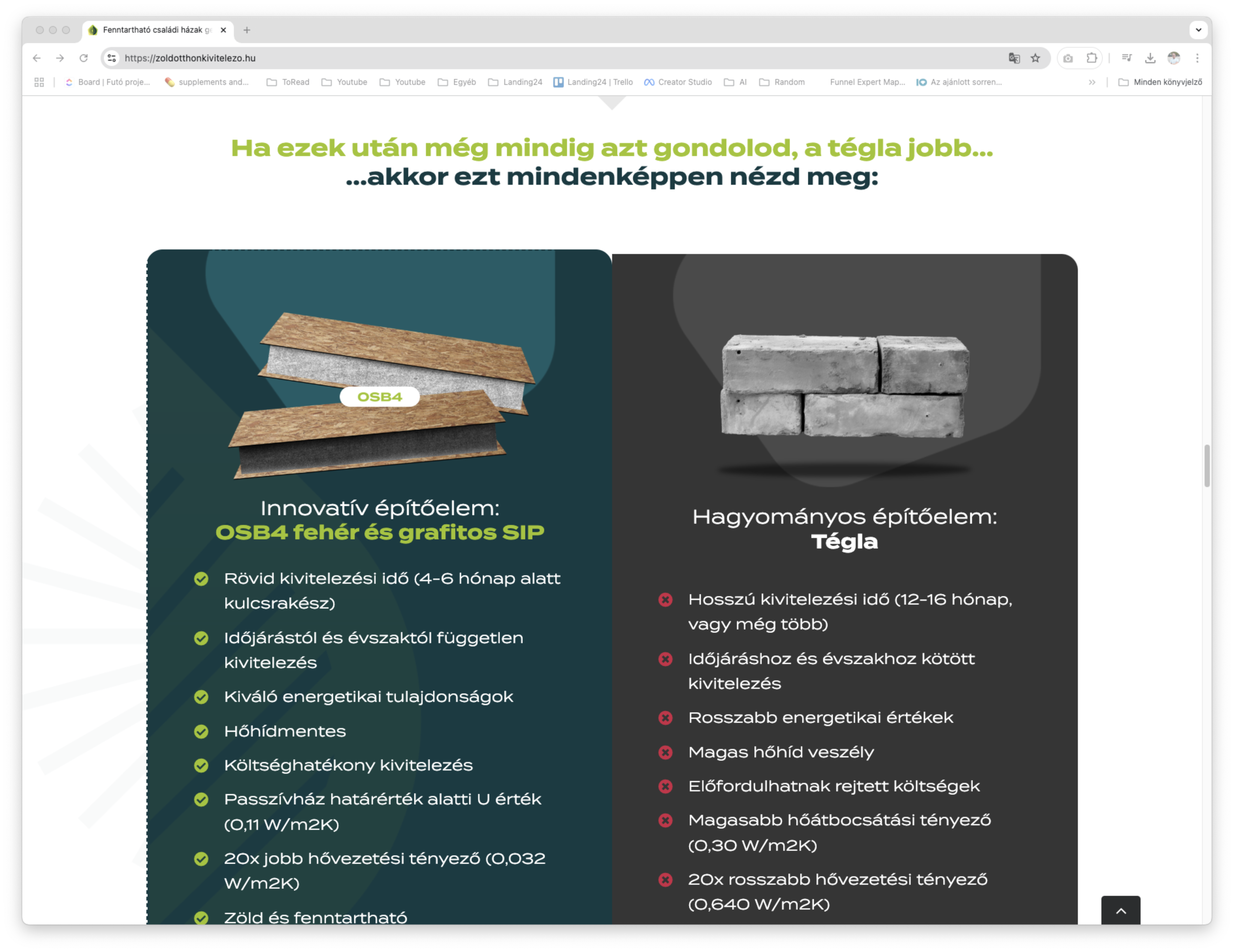 A Landing page ára jóval kedvezőbb, mint bármilyen komplex weboldalé