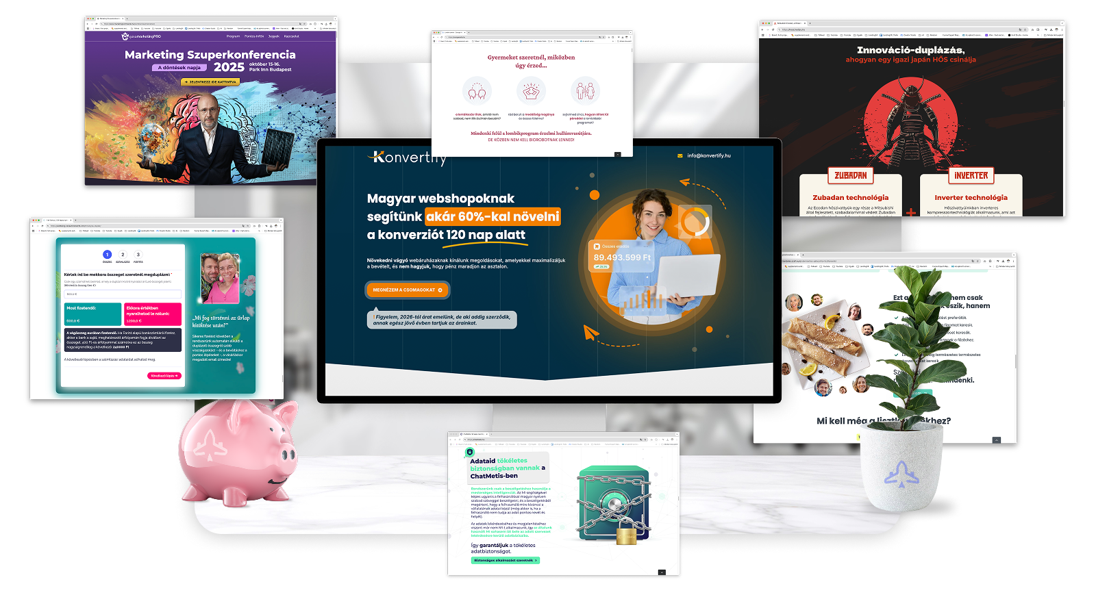 A Landing website-ot egy kampány vagy ajánlat támogatására építjük