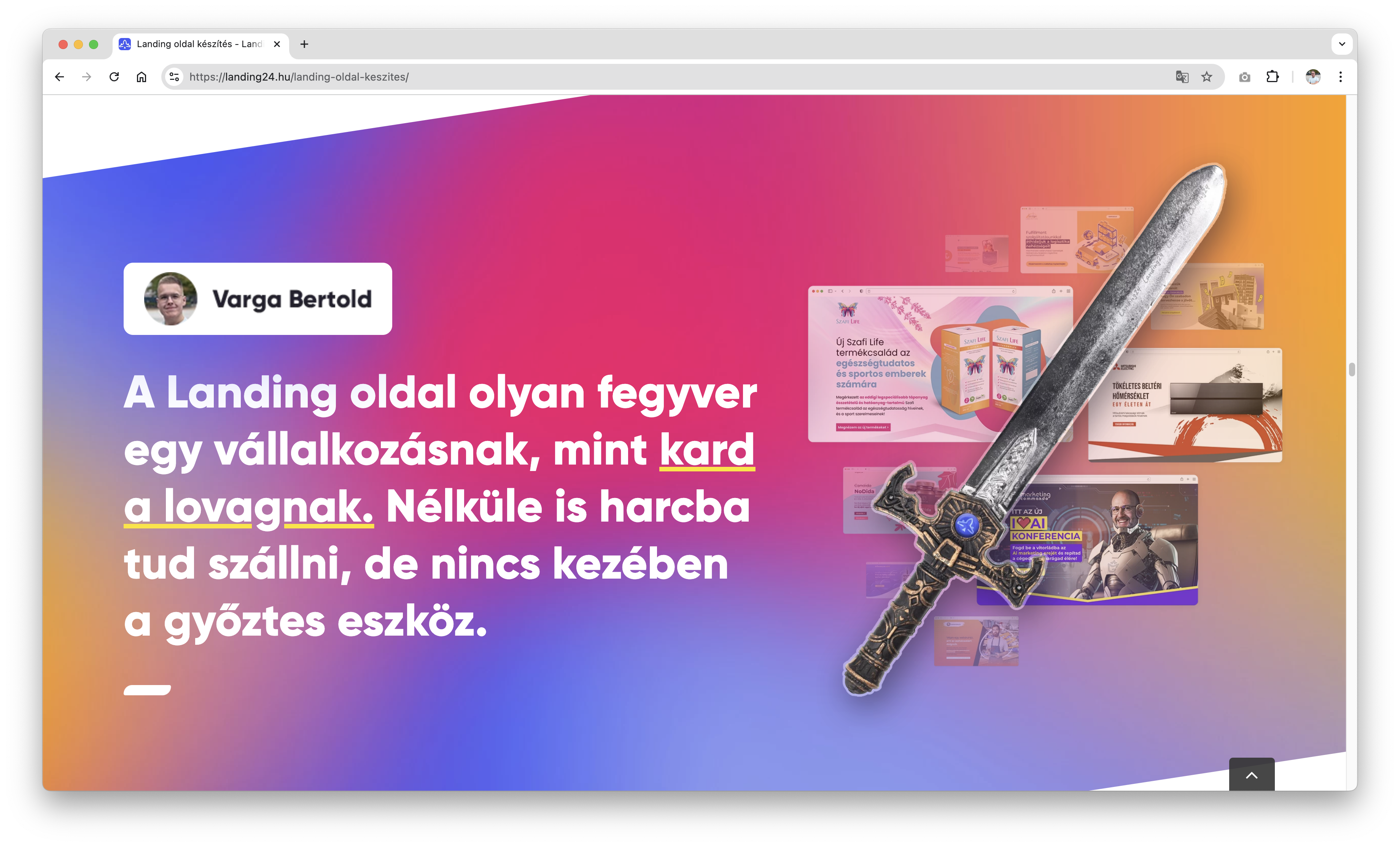 Ha érdekel a Landing oldal készítés, akkor a legjobb helyen jársz
