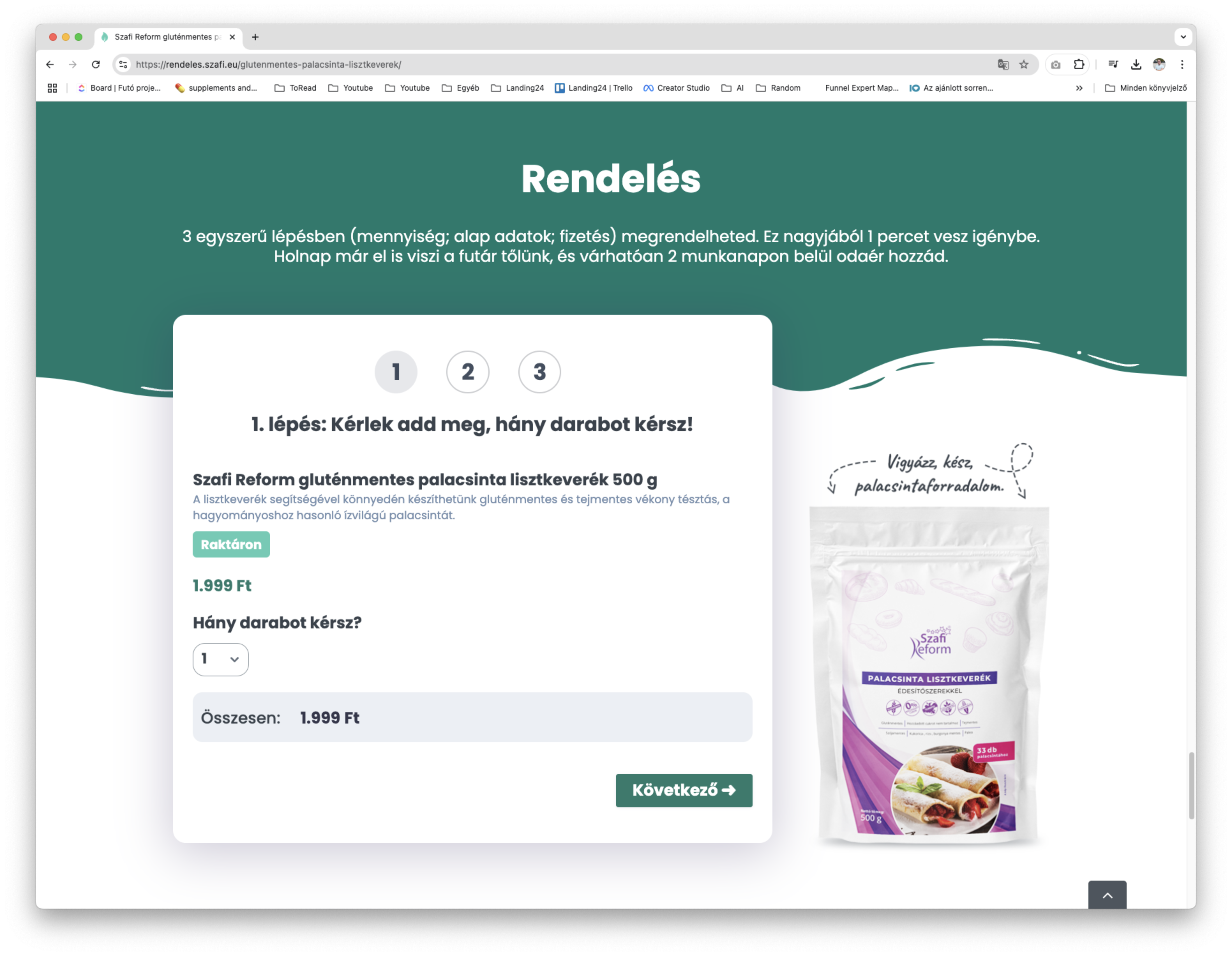 Minimalizáld az űrlapmezők számát a Landing website-on